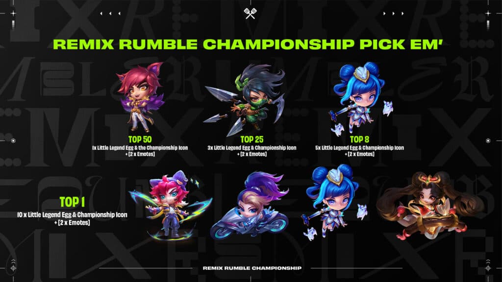 Pick 'Em rewards (Image via Riot Games)