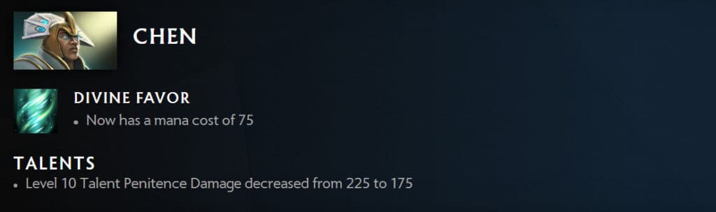 Chen's changes in Patch 7.35c.