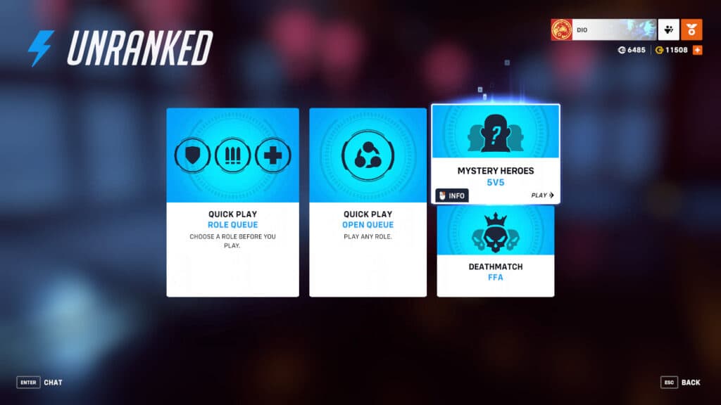 Overwatch 2 Mystery Heroes game mode (Image via Blizzard Entertainment)