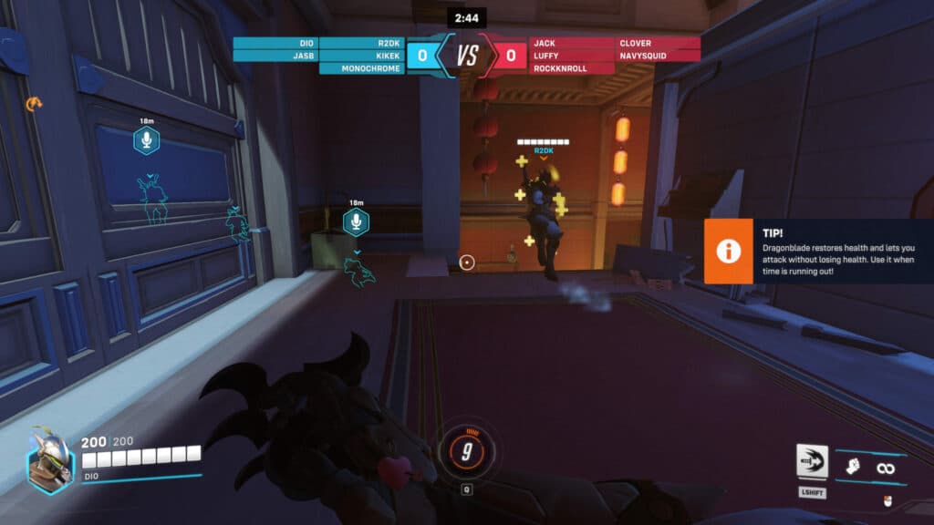 How to heal as Genji (Image via Blizzard Entertainment)