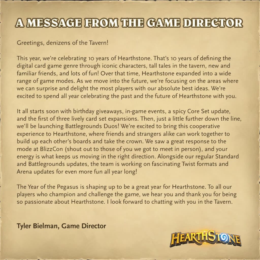 Hearthstone will later launch Battlegrounds Duos as well (Image via Blizzard Entertainment)