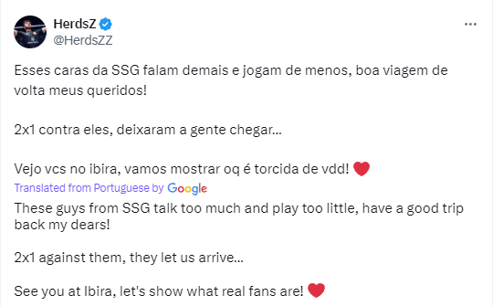 HerdsZ didn't lose the chance to provoke Spacestation (Imave via X)