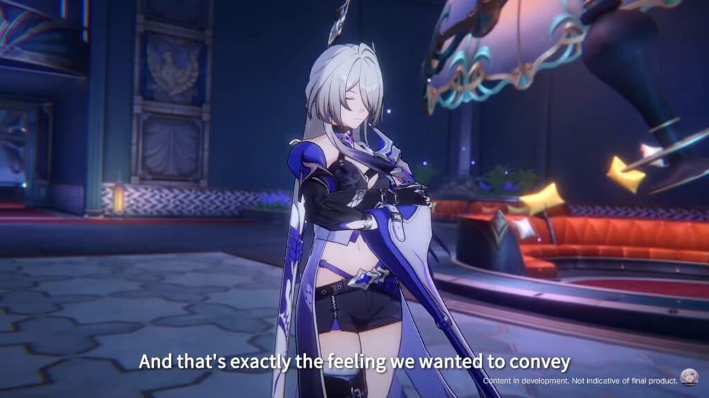 Acheron's appearance changes during her Ultimate with her hair going from purple to white