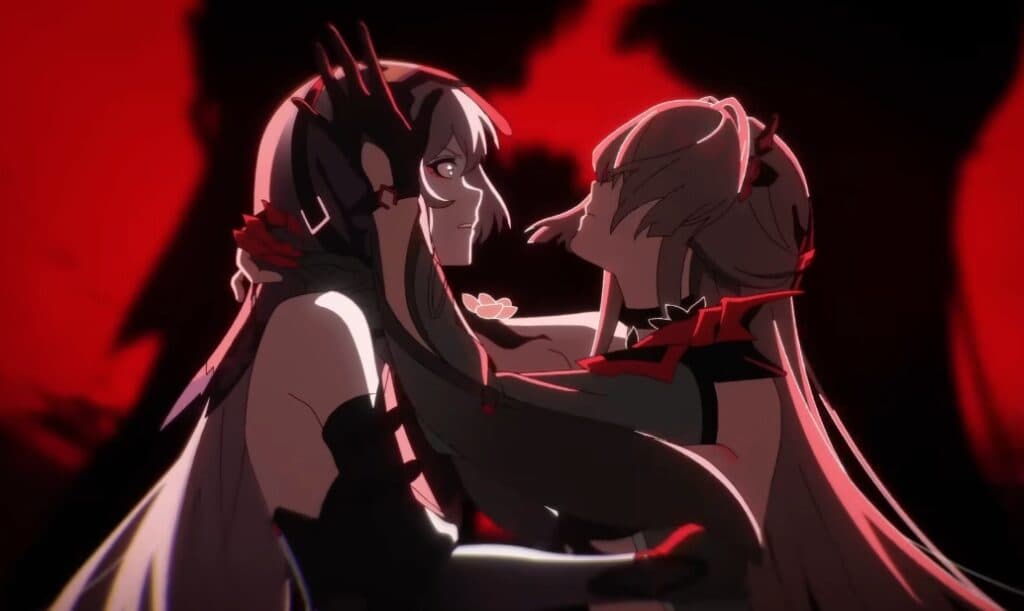 Things take a dark turn after Black Swan mentions the Annihilation Gang to Acheron (Image via Hoyoverse)