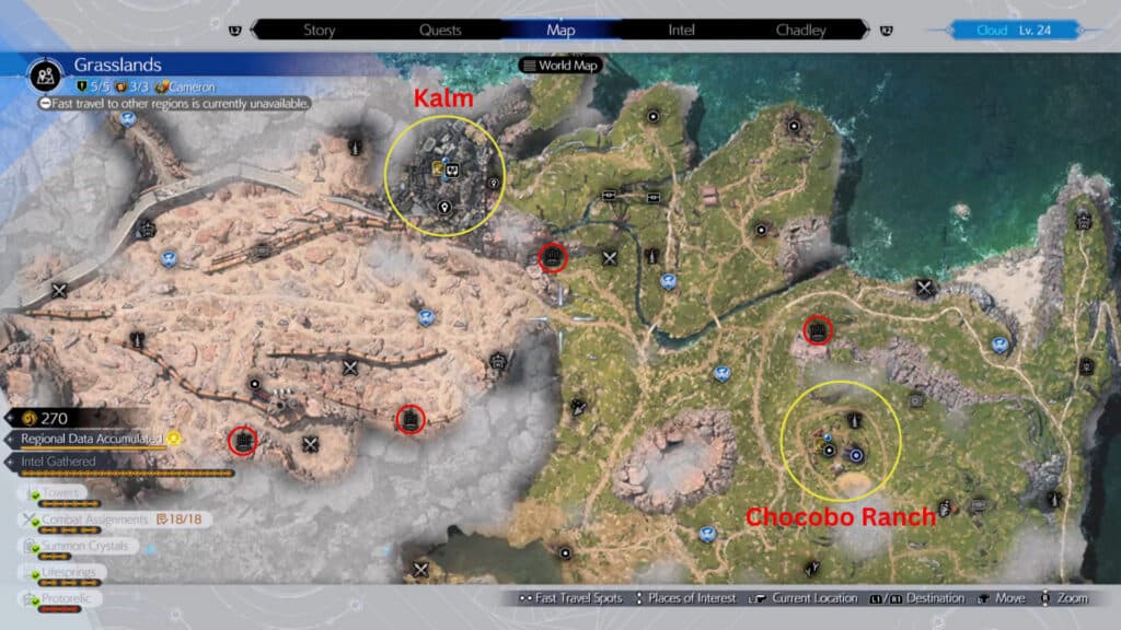 Key locations (Image via esports.gg)