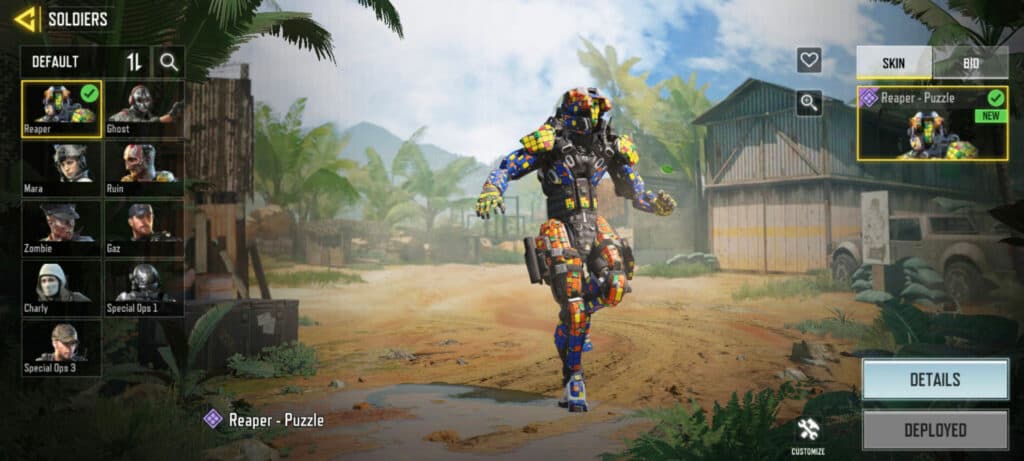 Reaper - Puzzle Epic Operator Skin (Image via Activision Publishing, Inc.)