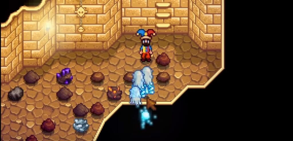 The Ice Rod in action freezing multiple enemies (Image via SharkyGames on YouTube)