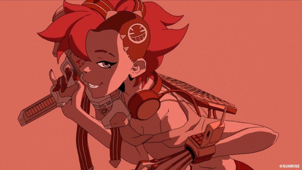 Overwatch 2 Cowboy Bebop Ed Sombra skin (Image via Sunrise and Blizzard Entertainment)