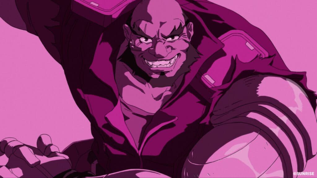 Jet Black Mauga for the Overwatch 2 x Cowboy crossover (Image via Sunrise and Blizzard Entertainment)