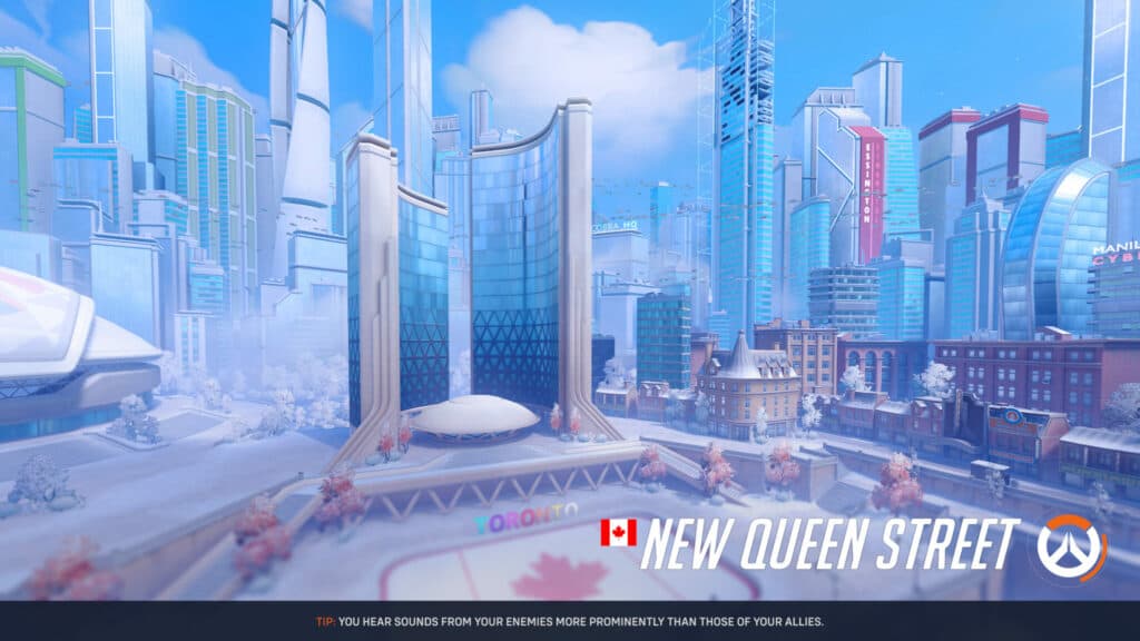 New Queen Street in Overwatch 2 represents Toronto (Image via Blizzard Entertainment)