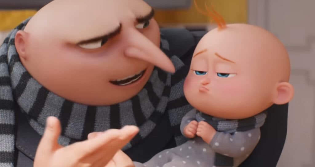 Gru and Gru Jr. (Image via Illumination)