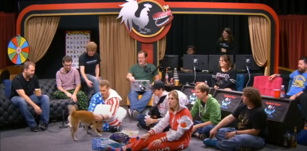 Rooster Teeth's Extra Life stream in 2015 (Image via Rooster Teeth on YouTube)