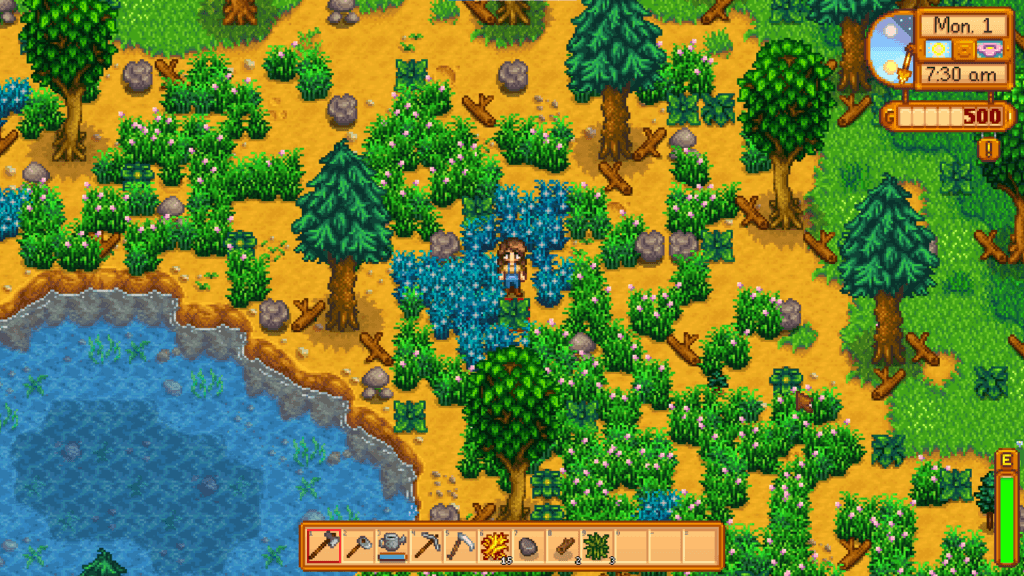 A patch of blue grass in the Meadowlands Farm (Image via esports.gg)