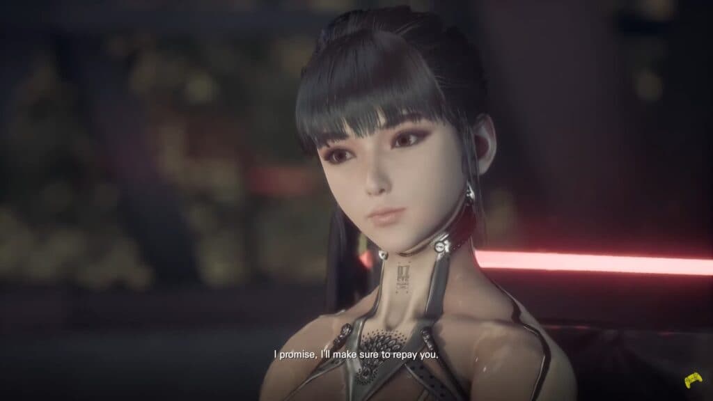 EVE promises to repay Adam for saving her after she suffered injuries in battle