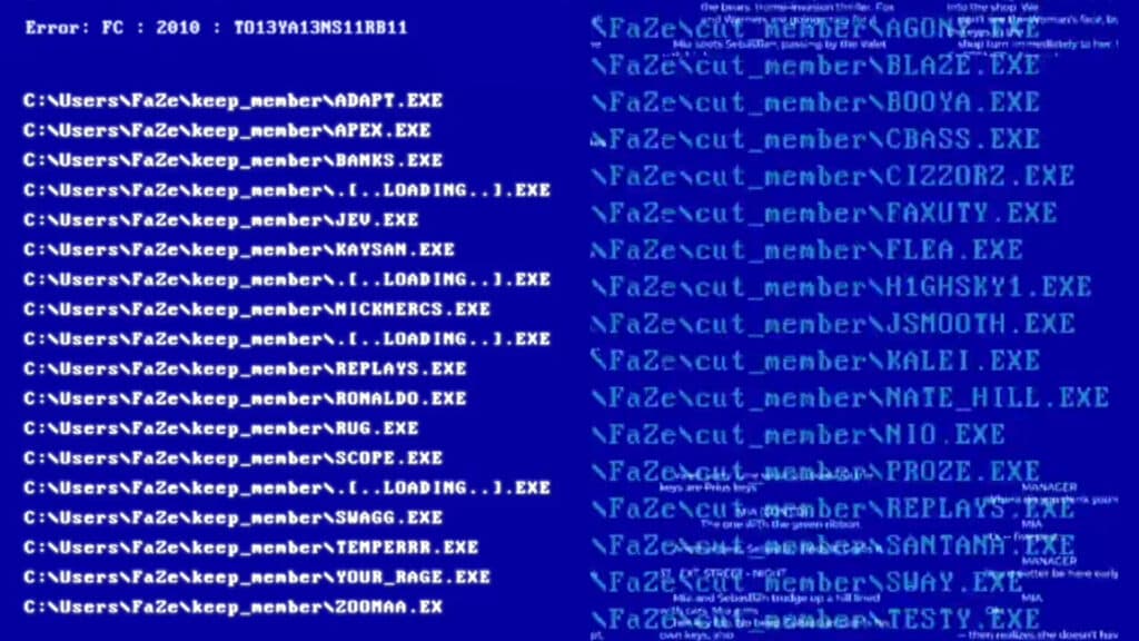Full list of members kept and cut by FaZe Clan (Image via esports.gg)