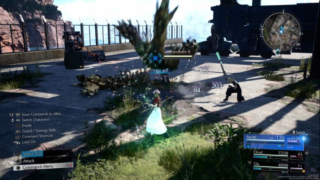 Get the Grandhorns with Firaga east of the Cliffside Storehouse (Image via esports.gg)