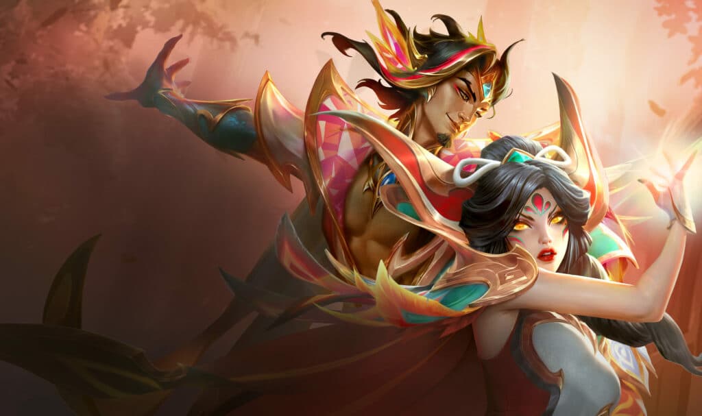 Dragonlord Xayah and Rakan (Image via Riot Games)