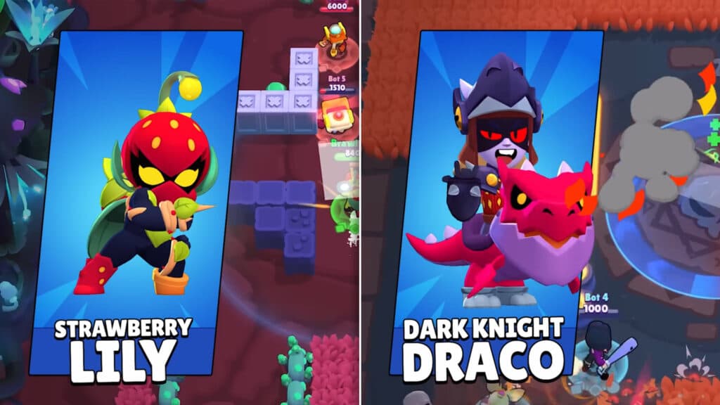 Lily and Draco are getting skins on launch, for 29 gems each.