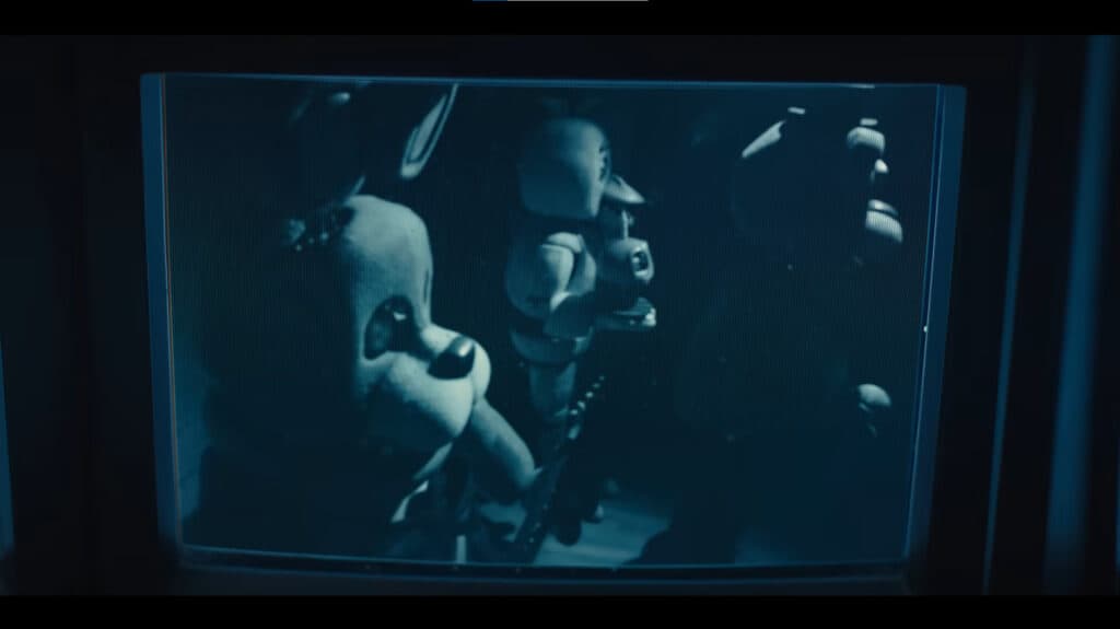 Freddy, Bonnie, and Chica in Five Nights at Freddy's (Image via Universal Pictures on YouTube)