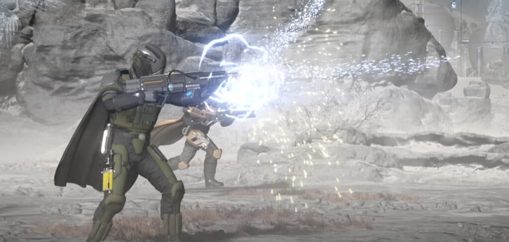 Some weapons, like the Laser Cannon and the ARC-12 Blitzer, were slightly buffed (Image via PlayStation on YouTube)