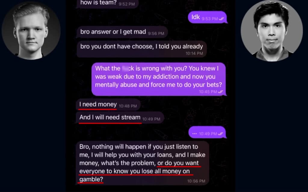 A screenshot of Sensibility finally turning to blackmail (Via <a href="https://www.youtube.com/watch?v=Dsz18sPawss">Morf</a>)