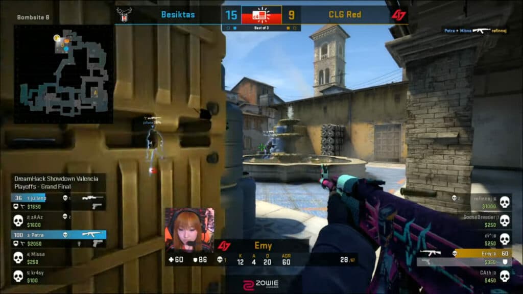 Besiktas versus CLG Red during DreamHack Showdown Valencia 2019 (Image via ESL Gaming)