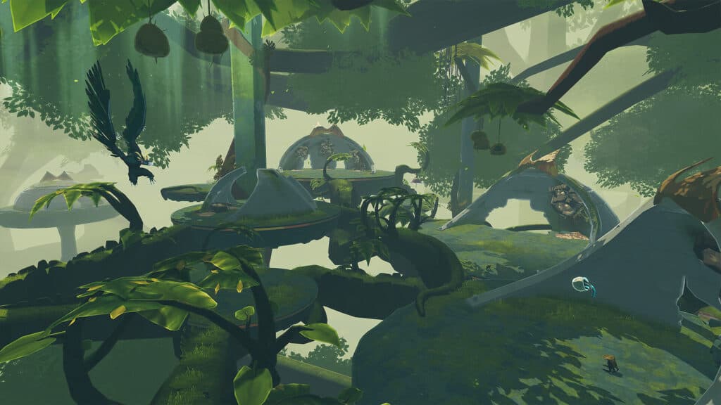 The massive Providence statue will likely feature a new final boss at the top (Image via Hopoo Games)