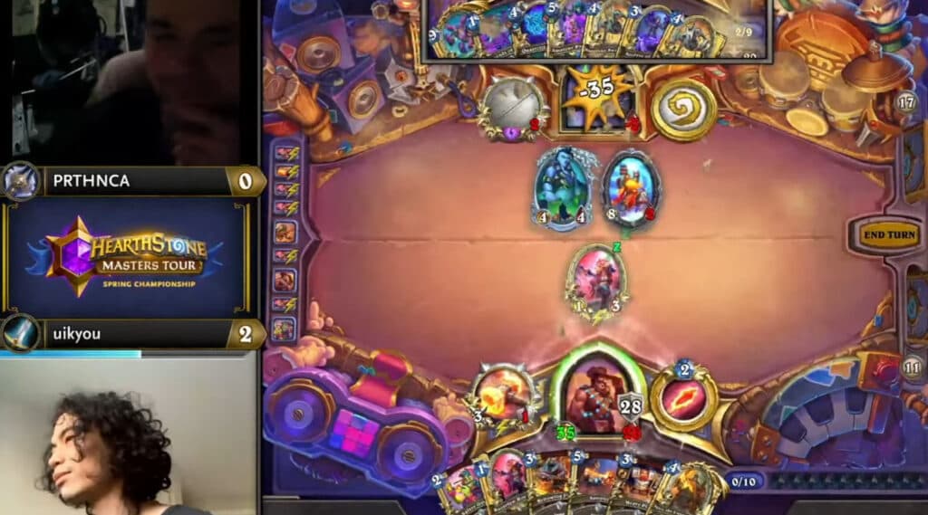 Uikyou achieves lethal at Hearthstone Masters Tour Spring Championship 2024 (Image via Blizzard Entertainment)