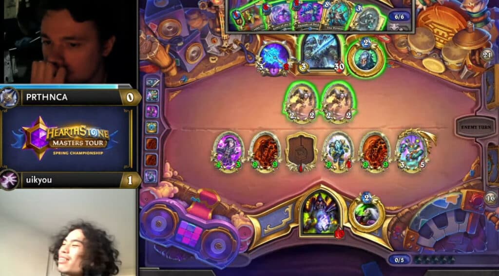 Uikyou's Painlock deck (Image via Blizzard Entertainment)