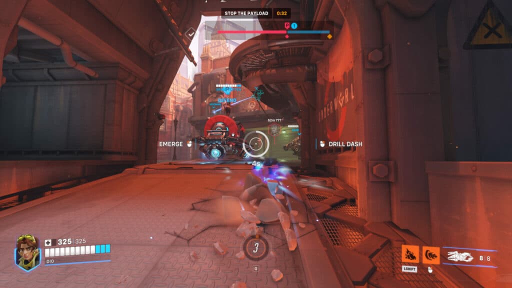 Venture can activate Drill Dash while using Burrow (Image via esports.gg)