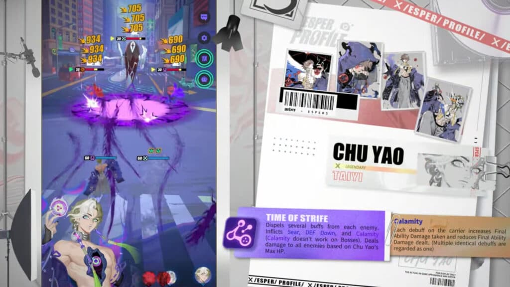 Chu Yao using his Time of Strife ability (Image via Lilith Games)