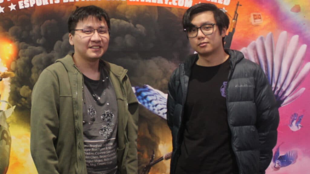 CS2 event attendees Leo Jia and Travis Shao (Image via Amy Chen)