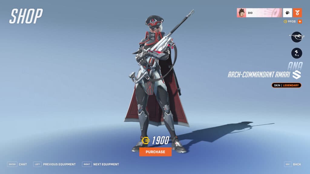 Arch-Commandant Amari Ana screenshot (Image via esports.gg)