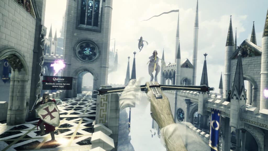 Swap between several arrow types, a bow, and a crossbow to survive (Image via Sólfar Studios)