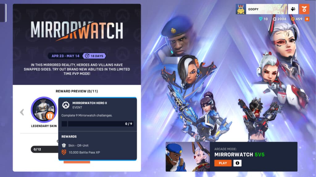 Mirrorwatch rewards (Image via esports.gg)