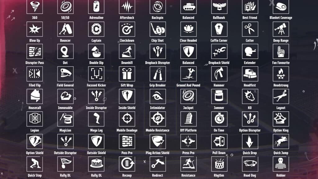 College Football 25 player abilities (Screenshot via <a href="https://youtu.be/Kf86x8F9M90?si=qkJ2x4Ll3gjdsab7&t=72">College Football 25 Gameplay Deep Dive</a>)