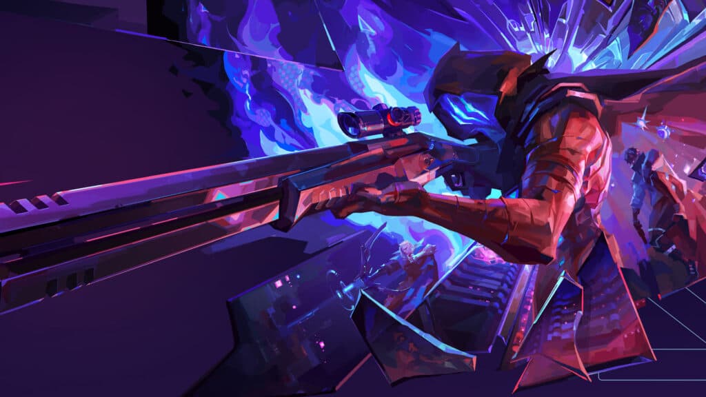 Fans of the Outlaw can finally celebrate a proper skin for the new sniper (Image via Riot Games)