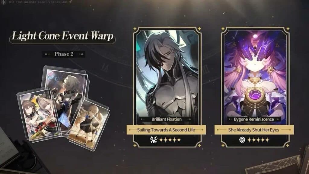 Light Cones of Version 2.2 Phase 2 (Image via miHoYo)