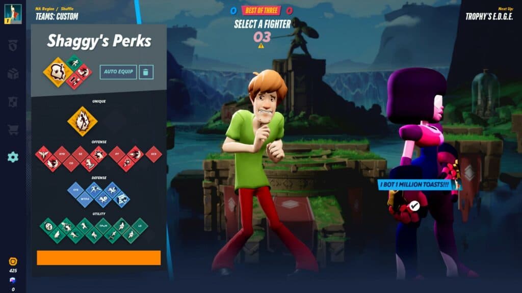 Perks for Shaggy (Image via multiversus.com)