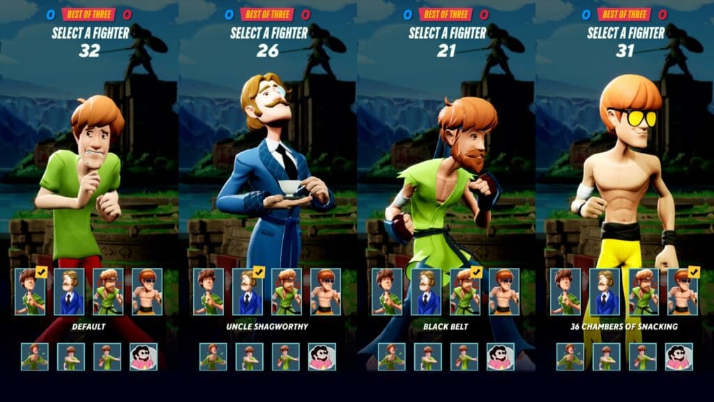 MultiVersus Shaggy skins (Image via multiversus.com)