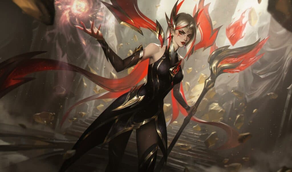 Risen Legend LeBlanc splash art (Image via Riot Games)