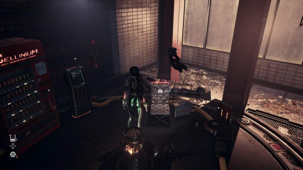 Resting stations in Stellar Blade are very similar to campfires in Dark Souls (Image via esports.gg)