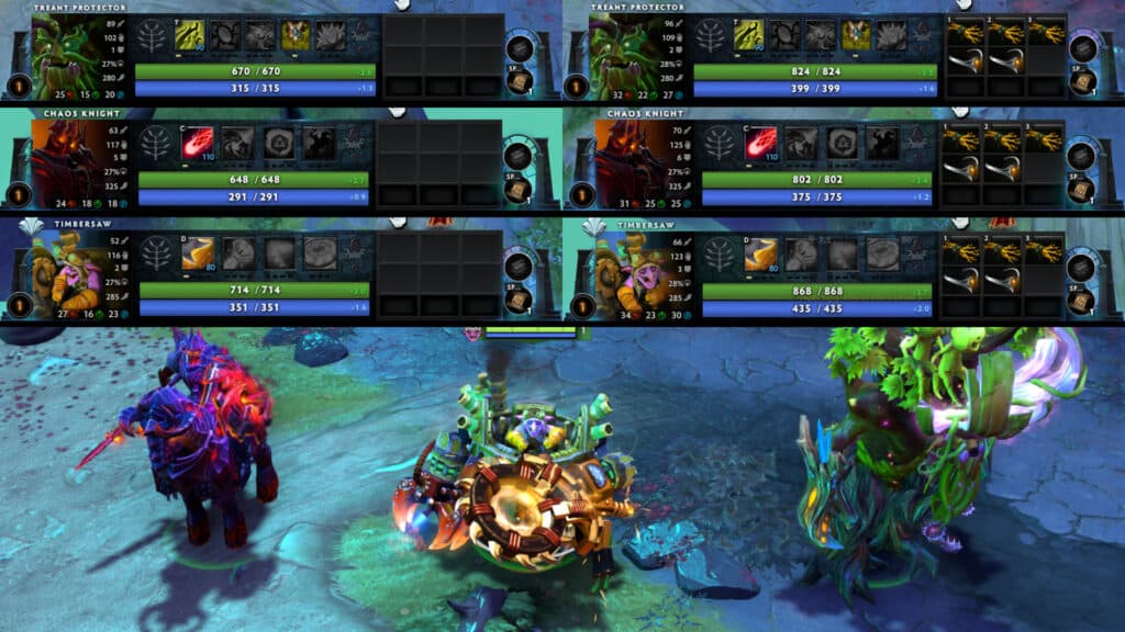 Universal heroes gain twice the amount of attack from items boosting all attributes (Image by esports.gg)