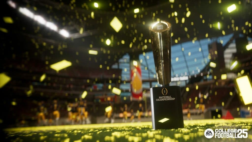 Owners of next-gen consoles won't have to worry about being able to play College Football 25 (Image via EA)