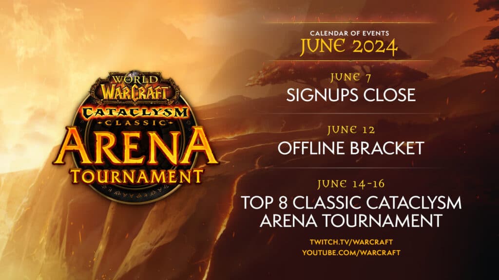 WoW Classic Cataclysm Arena Tournament 2024 information (Image via Blizzard Entertainment)
