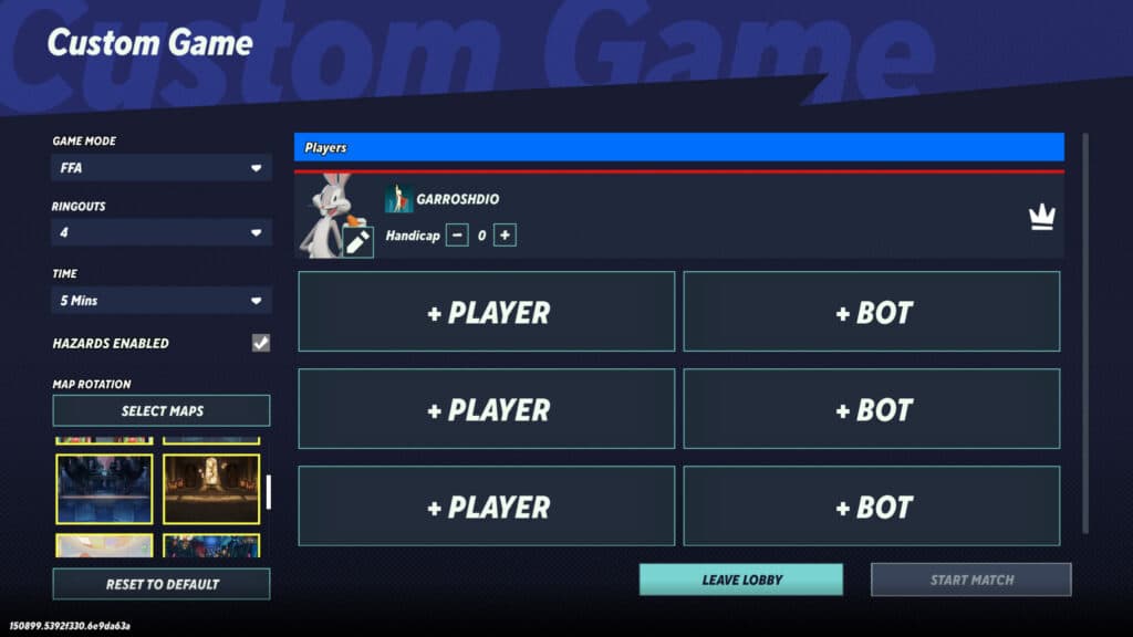 MultiVersus custom game (Image via esports.gg)