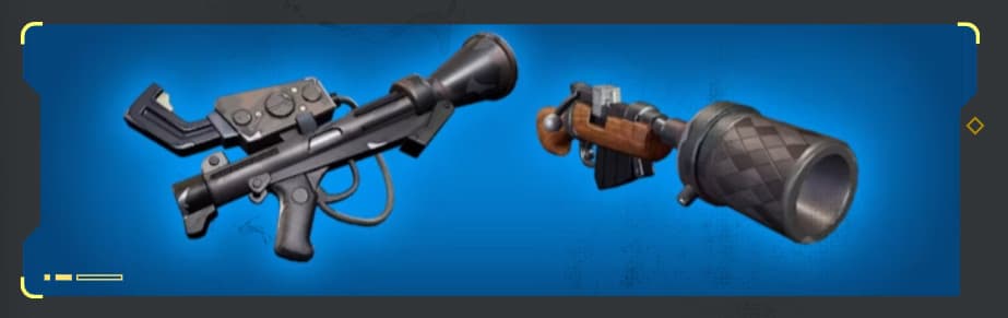 <strong>Utooni's weapons - Pulse Blaster and Arc Caster</strong>