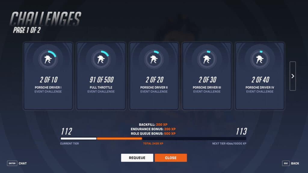 Match victories grant double the progress (Image esports.gg)