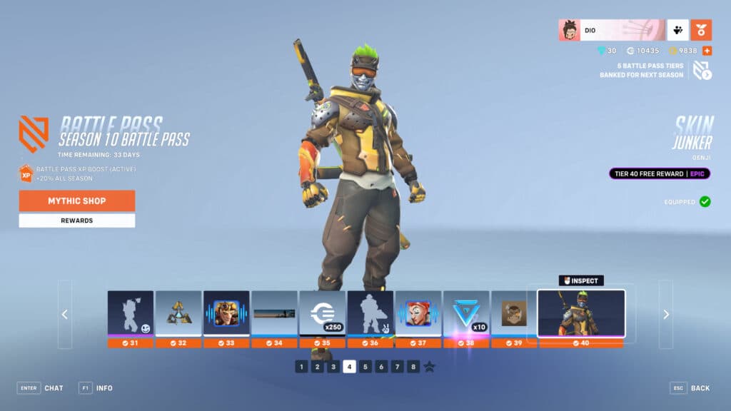 The Overwatch 2 double XP weekend event helps you complete the Battle Pass faster (Image via esports.gg)