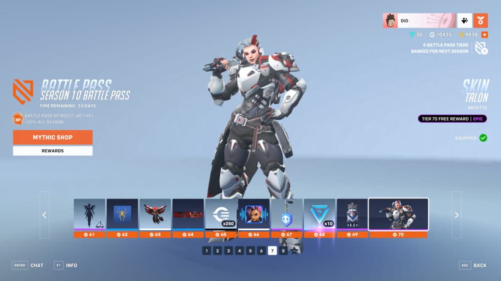 Mirrorwatch Brigitte skin screenshot (Image via esports.gg)